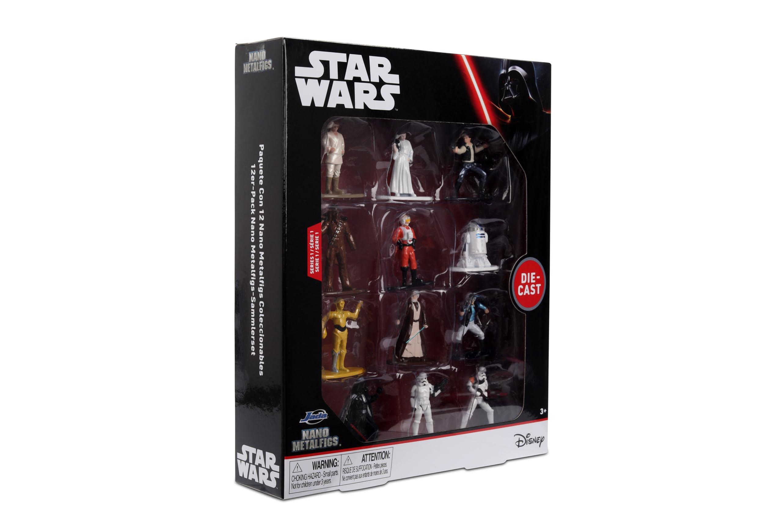Jada Star Wars Nano Metalfigs Stormtrooper crisp engraving for battle-ready display