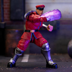 Jada Street Fighter II Bison arcade-style packaging ideal for collectors.