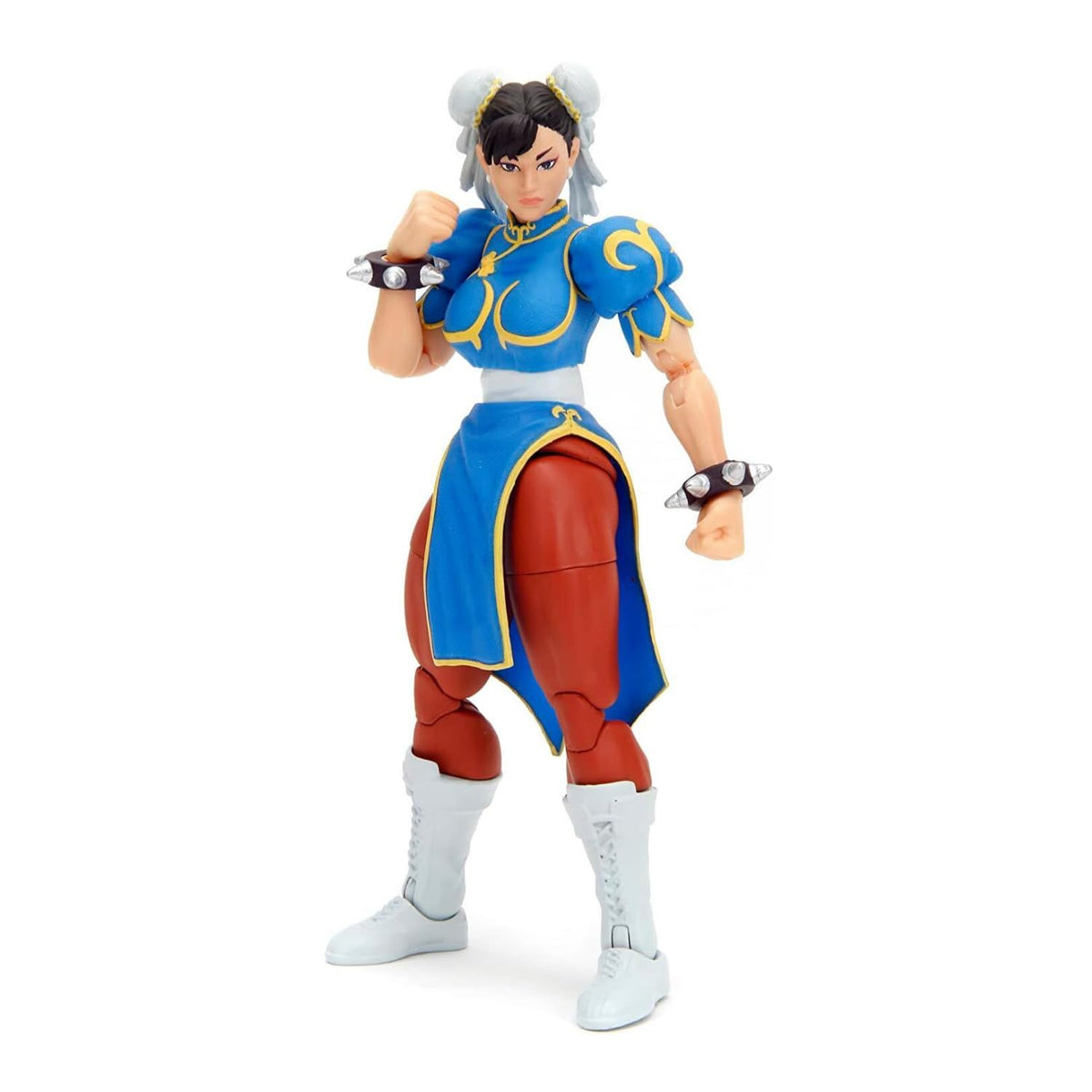 Jada Street Fighter II Chun-Li figure front view for display and fan collection.