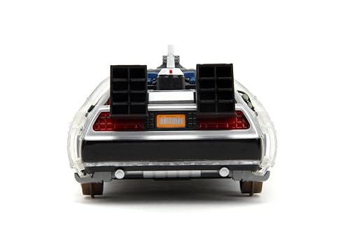 Jada Time Machine interior detail shows cinematic accuracy for enthusiasts.