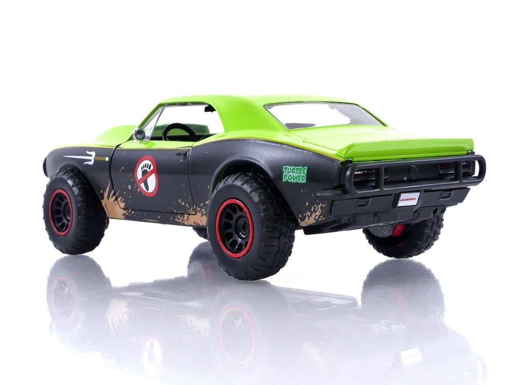 Jada TMNT Camaro open doors for interactive posing and play.