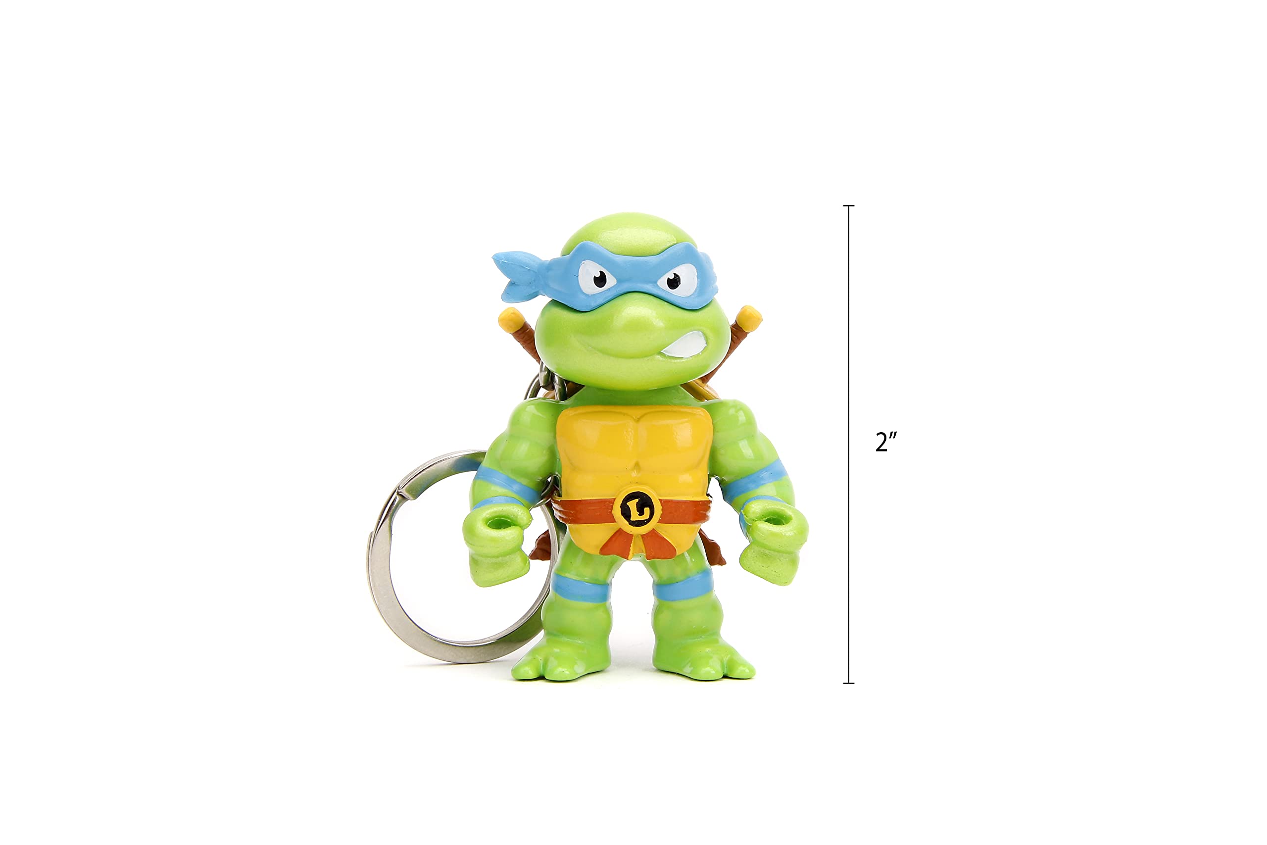 Jada TMNT 2.5-inch metalfigs close-up showing durable die-cast construction
