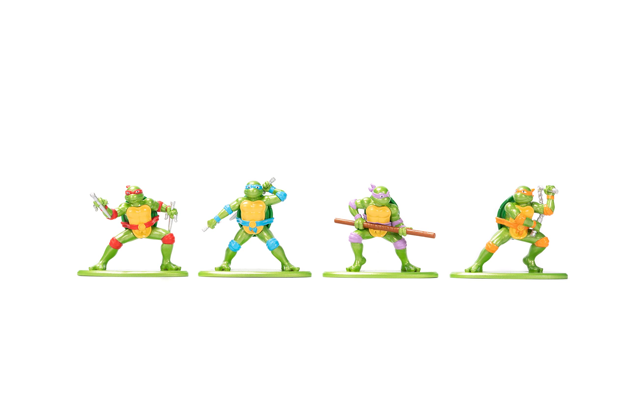 Jada TMNT multilevel diorama suits compact shelf spaces.