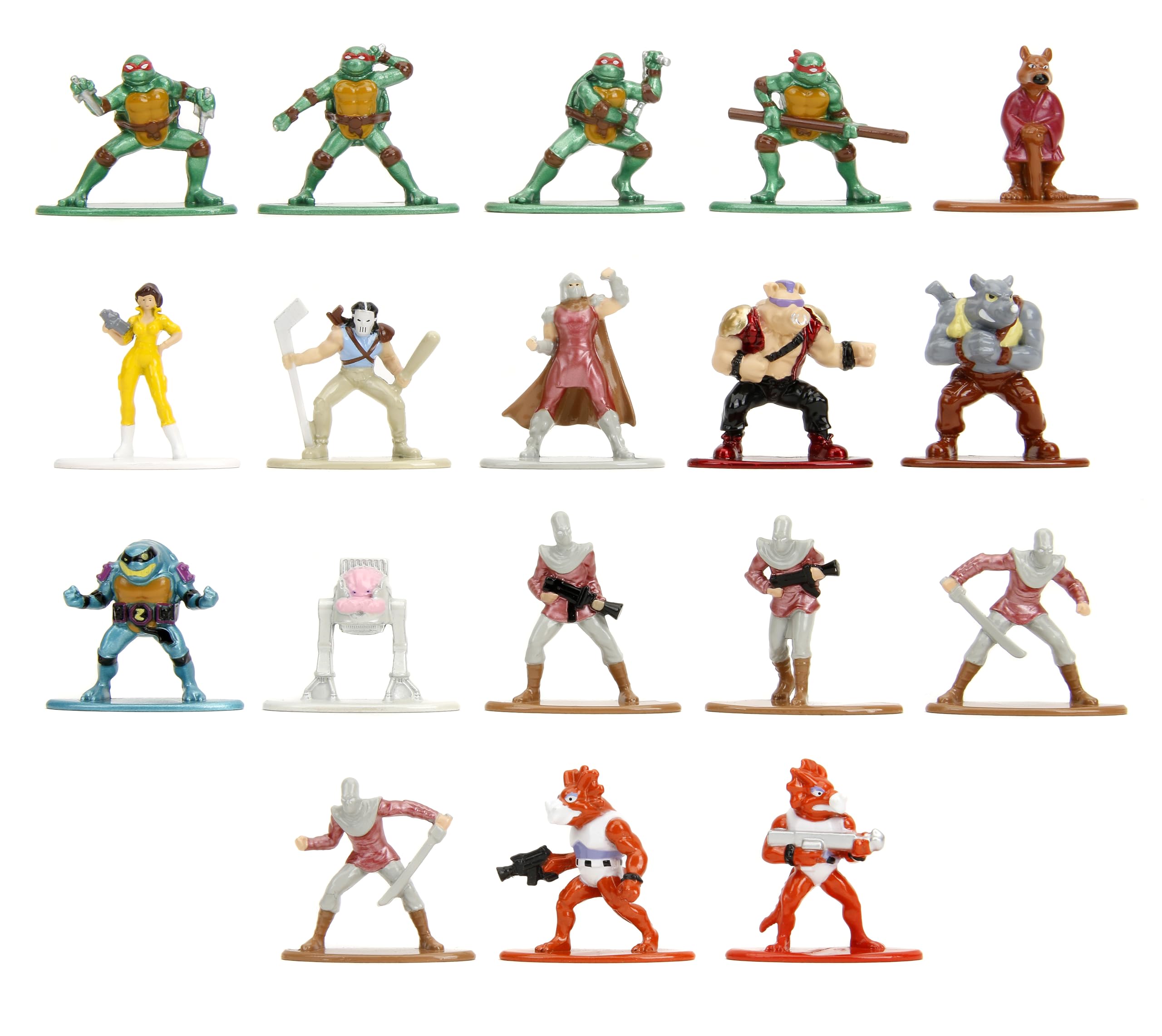 Jada TMNT Nano Metalfigs 1.65-inch pack ideal for desk display