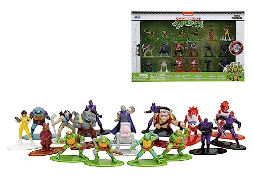 Jada TMNT Nano MetalFigs Raphael figure emphasizes bold red accents and pose-ready display.