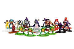Jada TMNT Nano MetalFigs 18-pack side view highlights detailed sculpt and metallic finish for shelves.