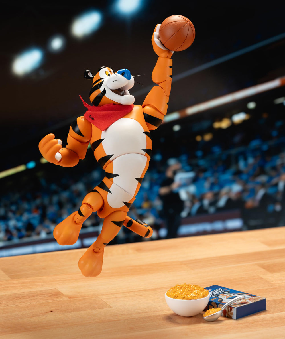 Tony the Tiger red ascot detailing for character depth