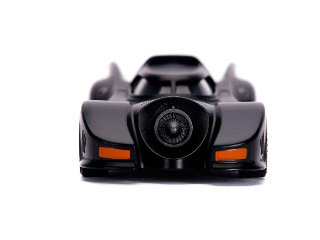 Premium rubber tires and die-cast finish give Jada Toys Batmobile a durable, realistic look.