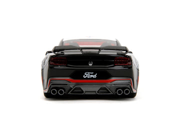 Jada Toys Bigtime Muscle Mustang Dark Horse glossy finish on display stand out