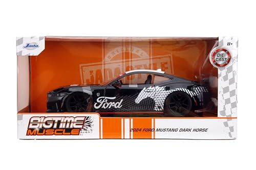 Jada Toys Bigtime Muscle Mustang Dark Horse rear view highlights compact tail design