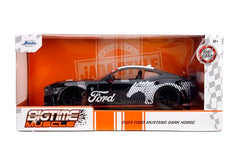 Jada Toys Bigtime Muscle Mustang Dark Horse rear view highlights compact tail design