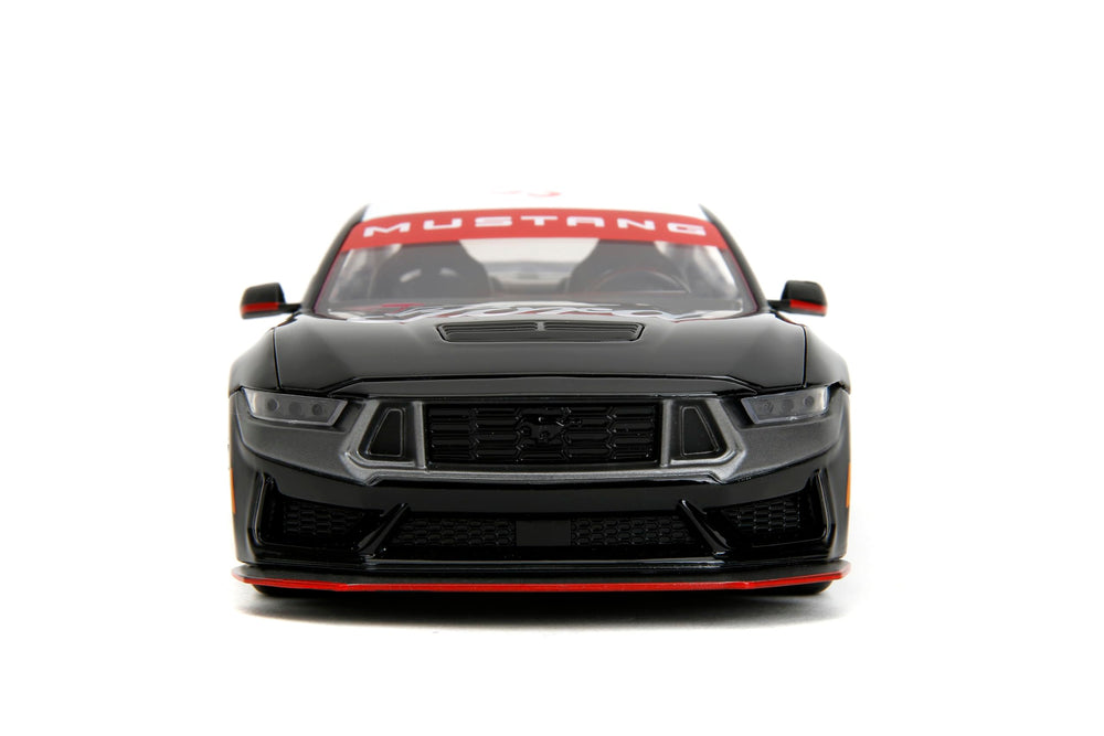 Jada Toys Bigtime Muscle Mustang Dark Horse side profile shows sculpted lines