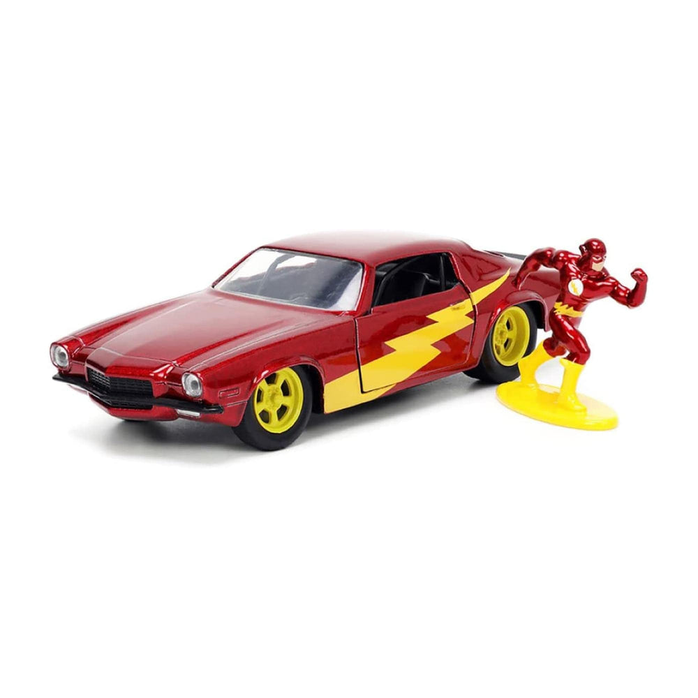 Jada Toys The Flash figure in side view adds display appeal for collectors
