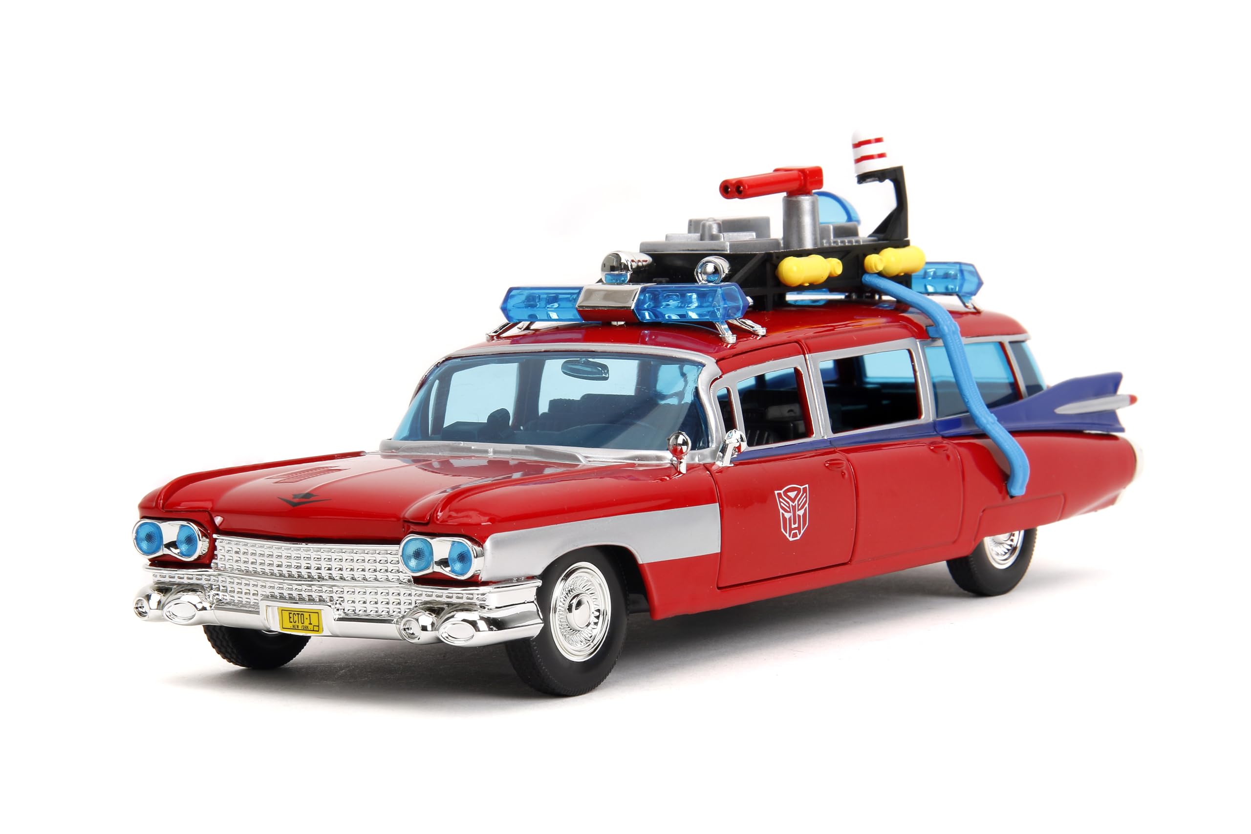 Jada Toys Ecto-1 Mashup exterior detail enhances shelf presence.