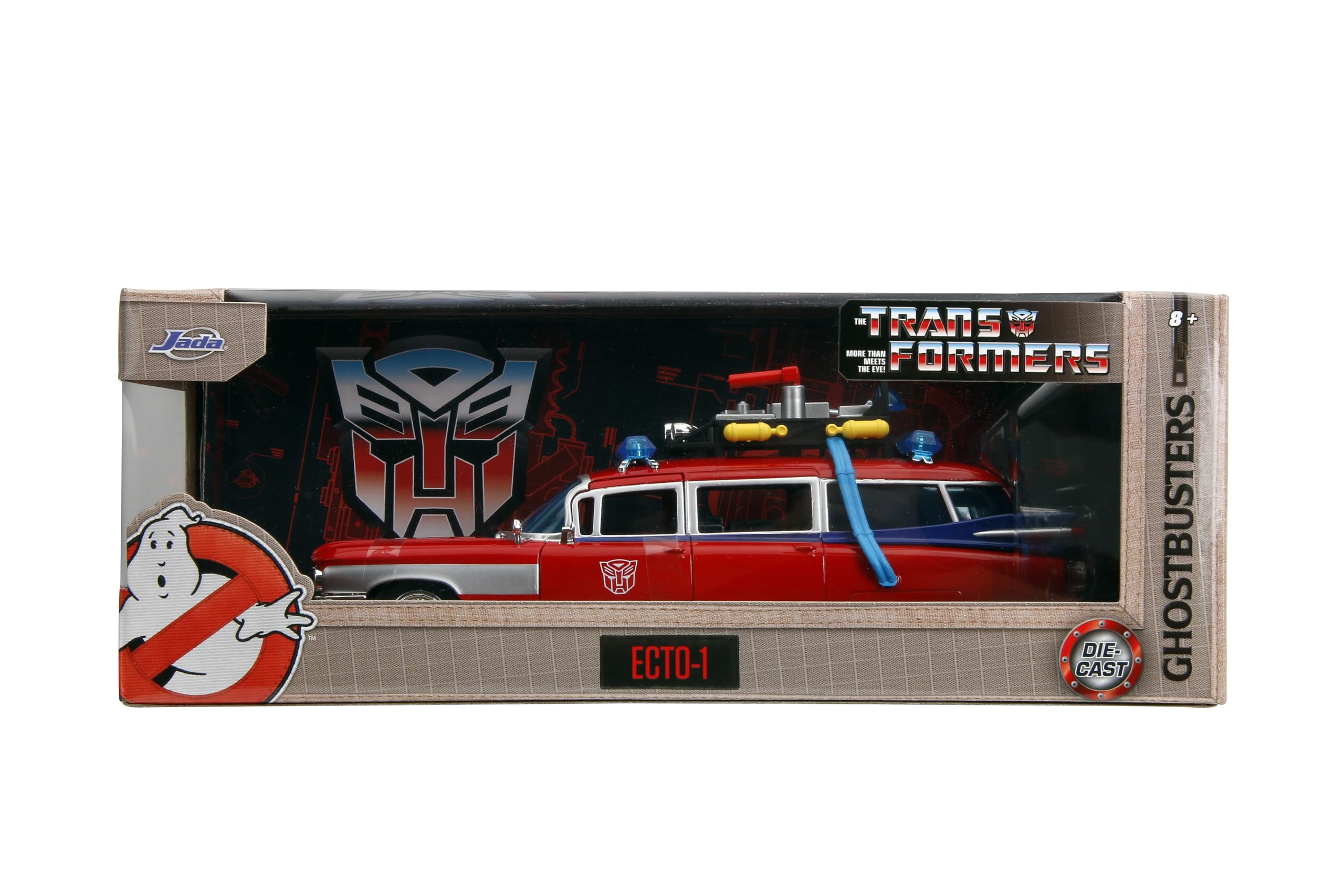 Jada Toys Ecto-1 Mashup packaging highlights premium presentation.