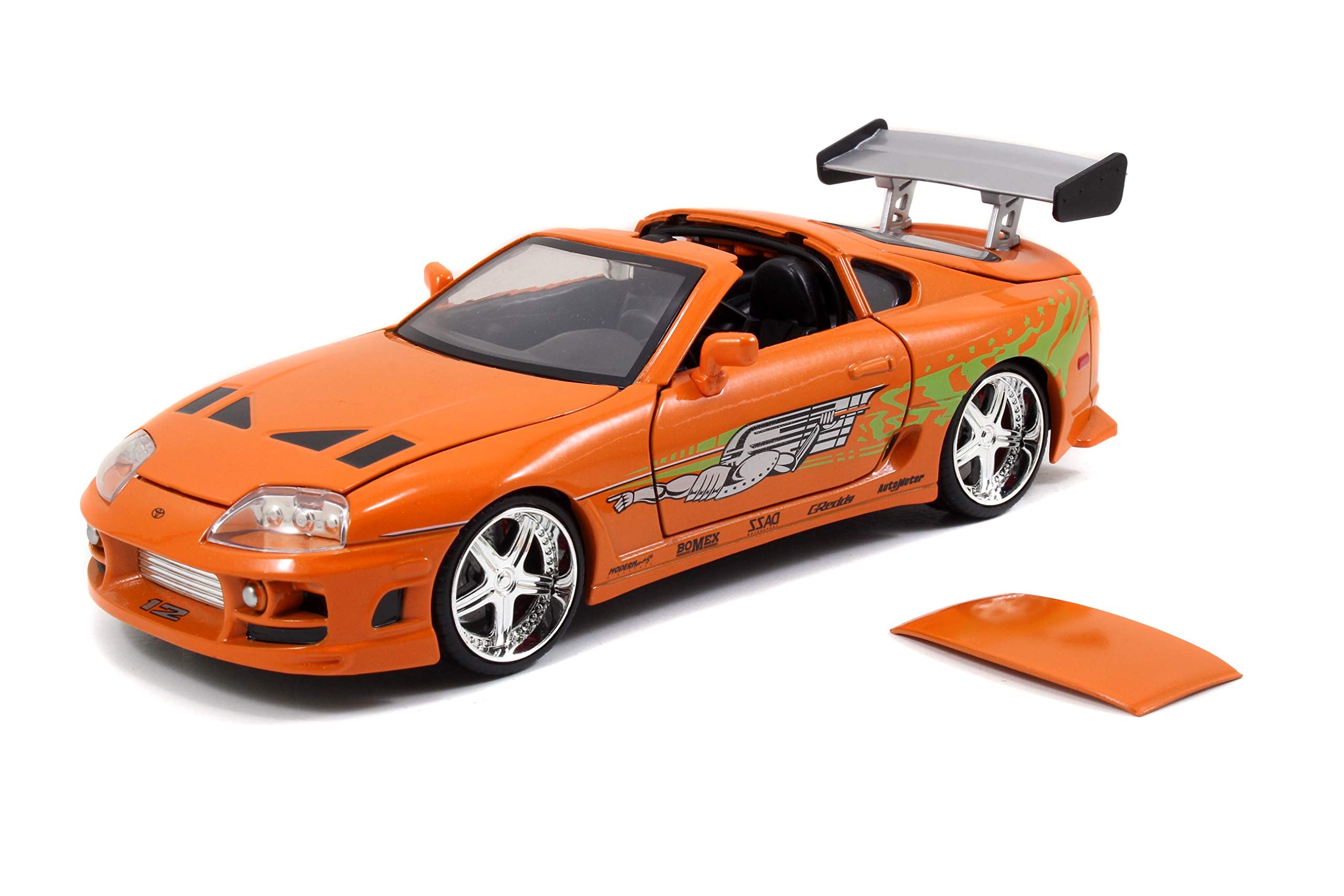 Detailed interior and chassis of Jada Supra 1:24
