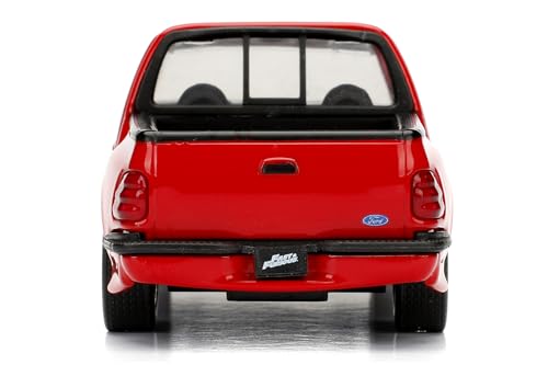 Jada Toys Ford Lightning interior details enhance realism during model collection showcases.