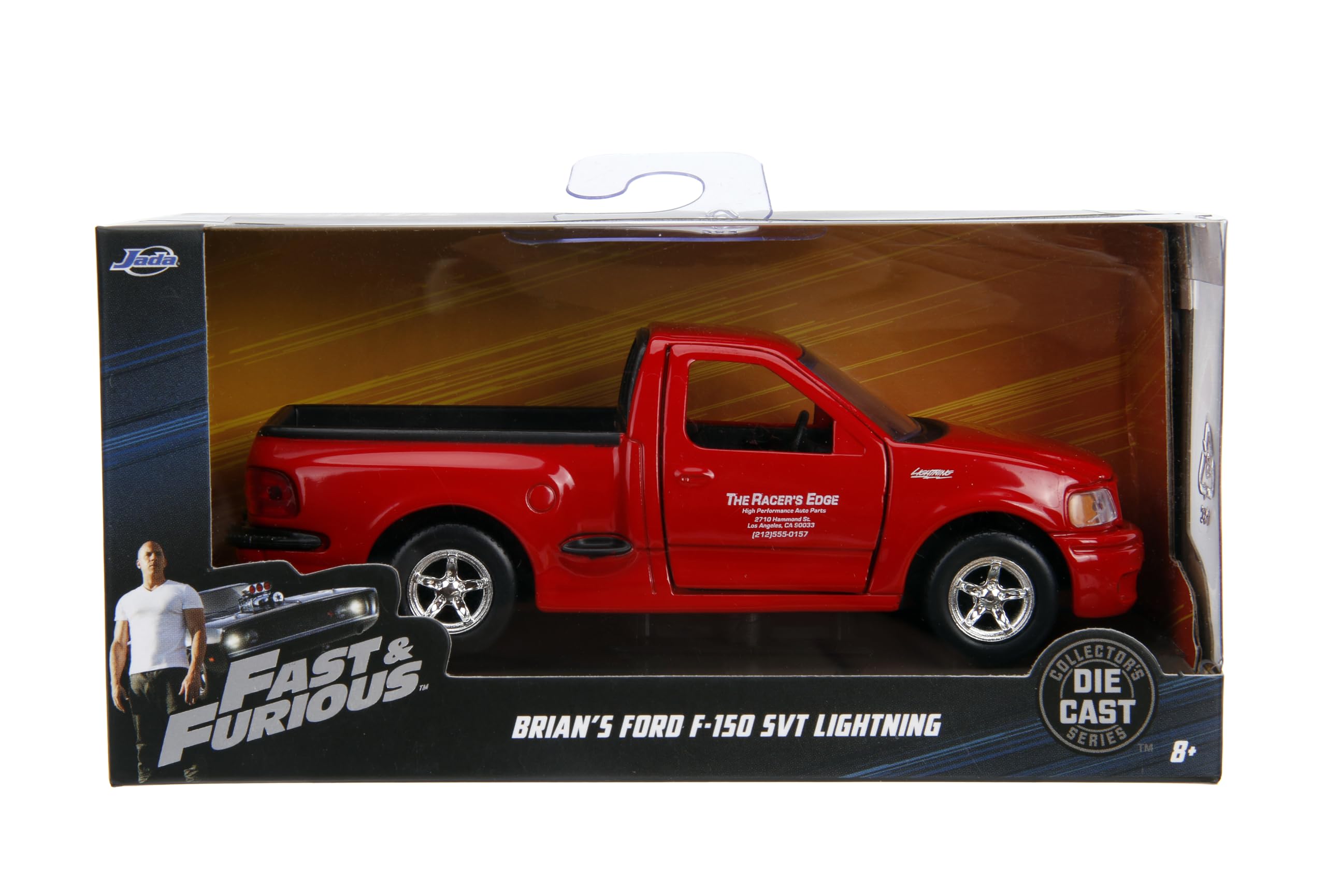 Jada Toys Ford Lightning packaging-ready figure suits easy gifting and shelf-ready setups.