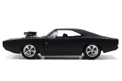 Jada Toys Furious 7 1970 Dodge Charger detailed interior invites hands-on exploration and viewing.