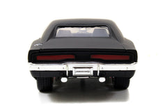 Jada Toys Furious 7 1970 Dodge Charger glossy black finish enhances premium look and shelf presence.