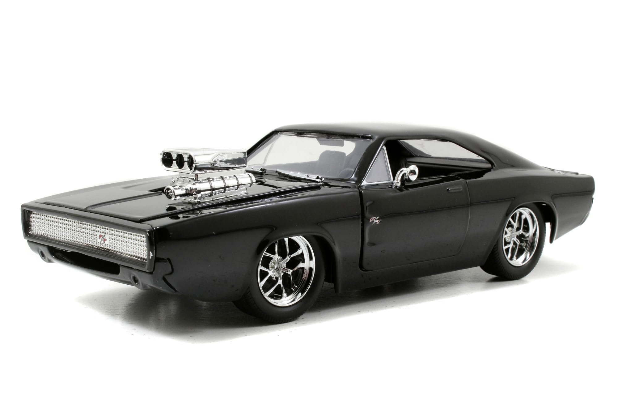 Jada Toys Furious 7 1970 Dodge Charger opening doors invites interactive play and display.
