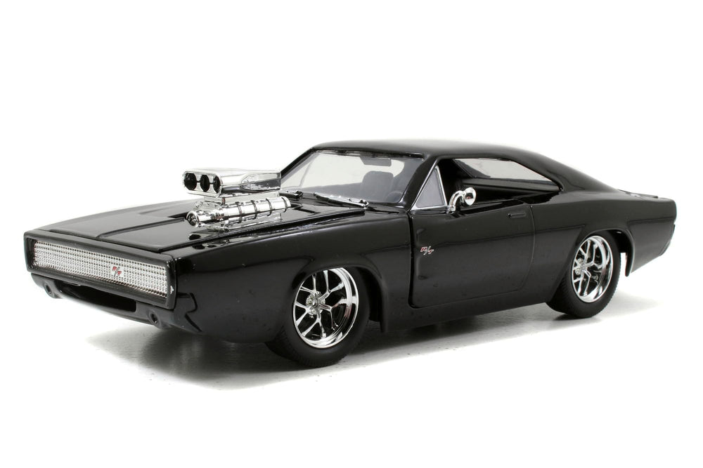 Jada Toys Furious 7 1970 Dodge Charger opening doors invites interactive play and display.