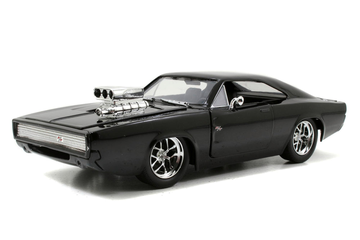 Jada Toys Furious 7 1970 Dodge Charger opening doors invites interactive play and display.