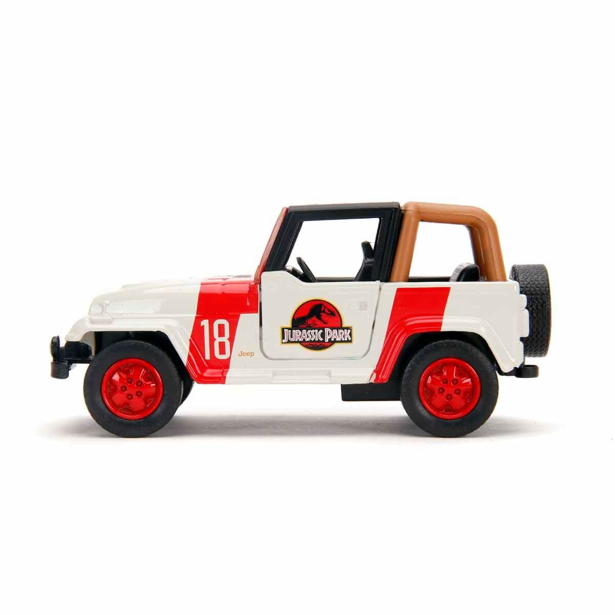 Jada Toys Jurassic World Jeep Wrangler 1:32 side detail captures precise texture and detailing