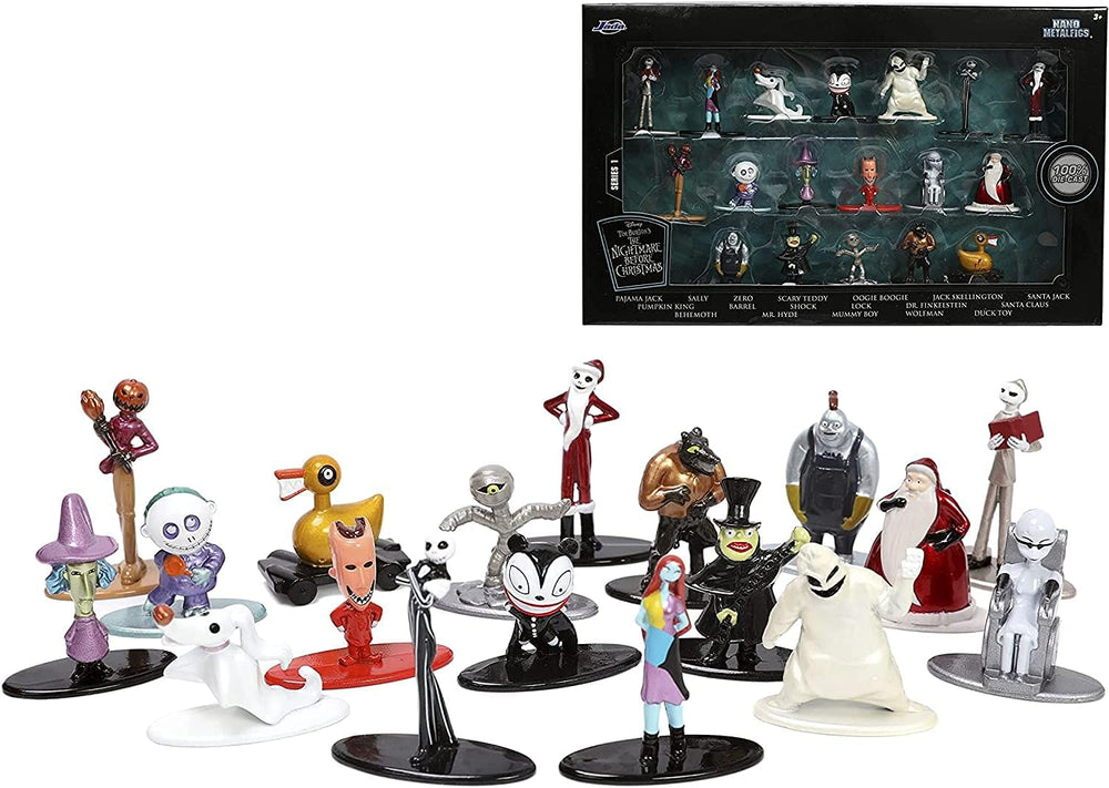 Jada Toys Nightmare Before Christmas Pyjama Jack nano figure for stylish display and collectors.