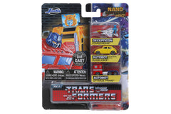 Jada Transformers G1 Nano 3-pack collectible and display-ready.