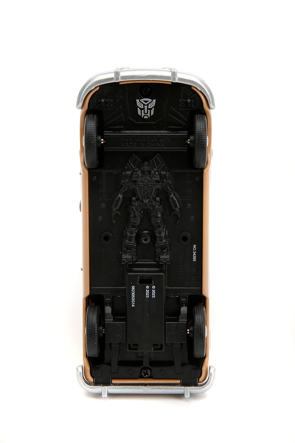 Jada Wheeljack Bus rear view highlights finish and authenticity.