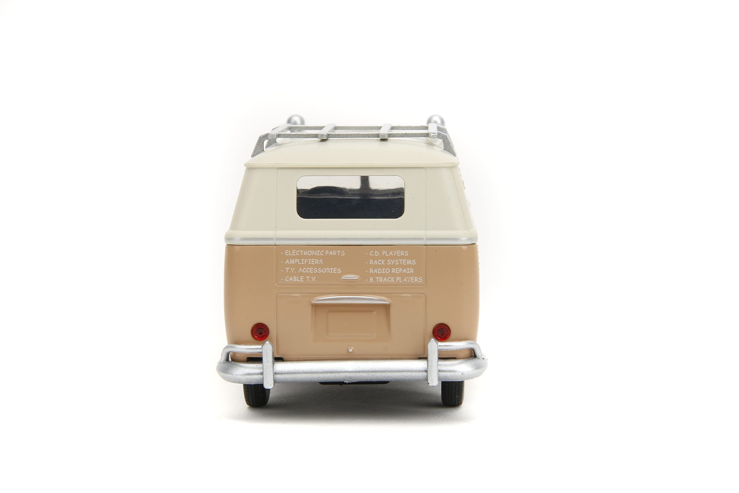 Jada Wheeljack Bus rubber tires add realism and grip impression.