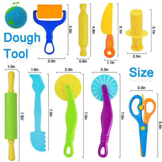 Jaeespon dough tools set cutters for imaginative dough crafts