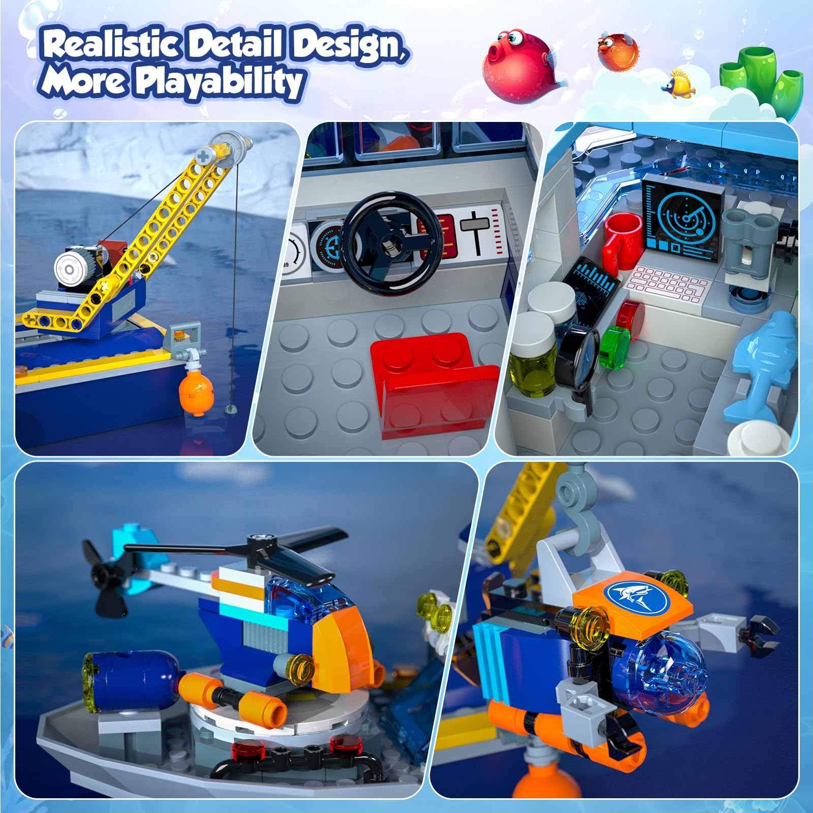 JAEUZKJYDA Colorful instructions guide kids through building with confidence.