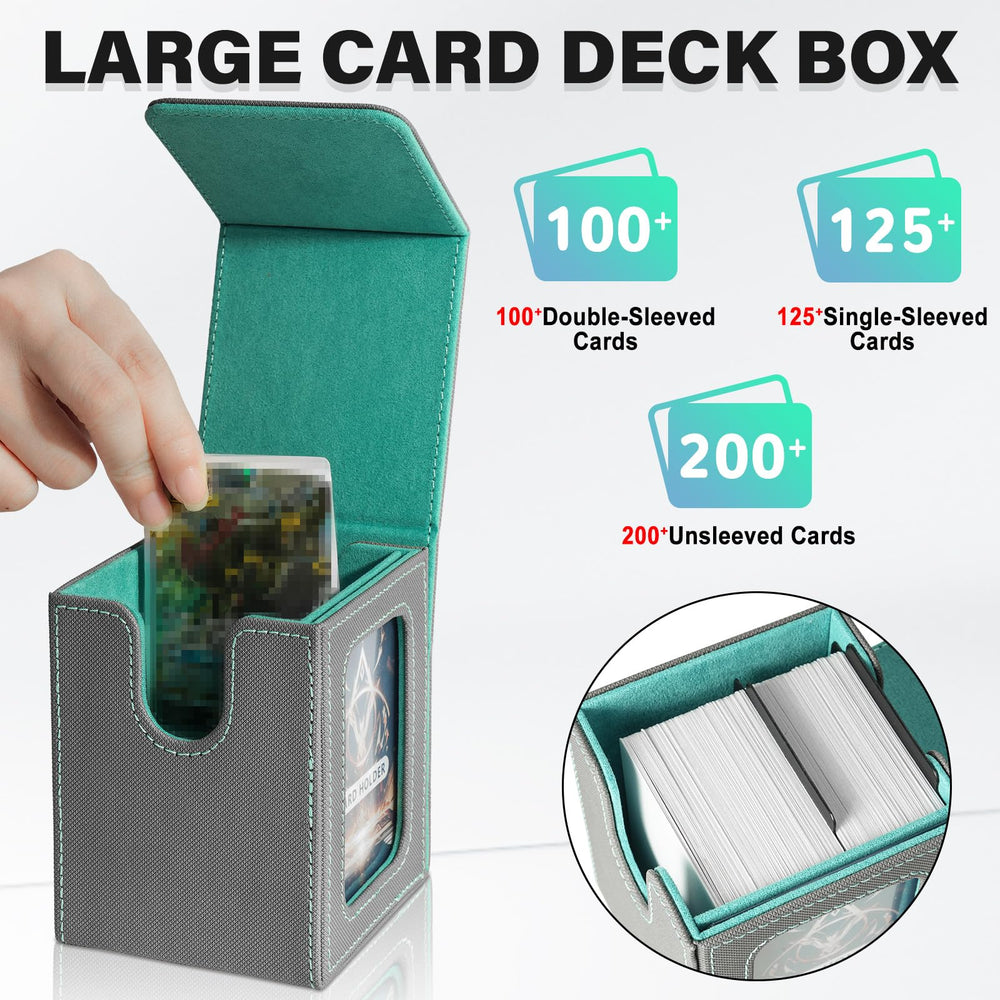 Jaffzora capacity highlight for 100 double-sleeved cards