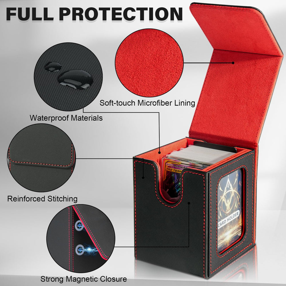 Jaffzora flip cover and window for quick deck verification