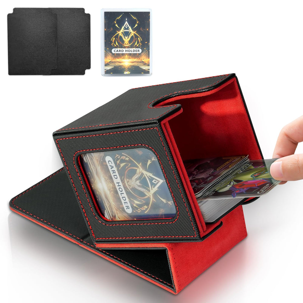 Jaffzora card deck box front view with window designed for Commander EDH players