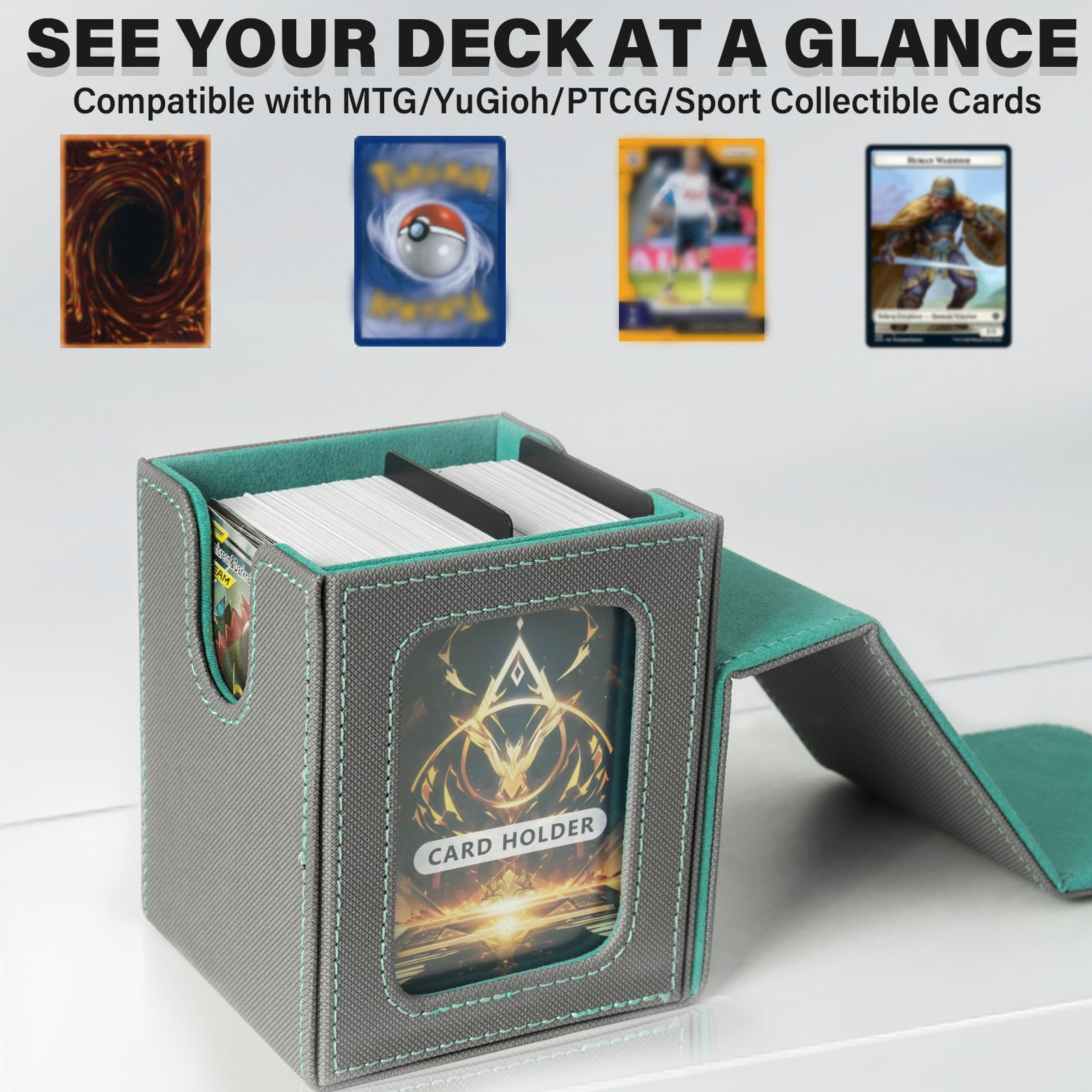 Jaffzora deck box closeup showing magnetic closure
