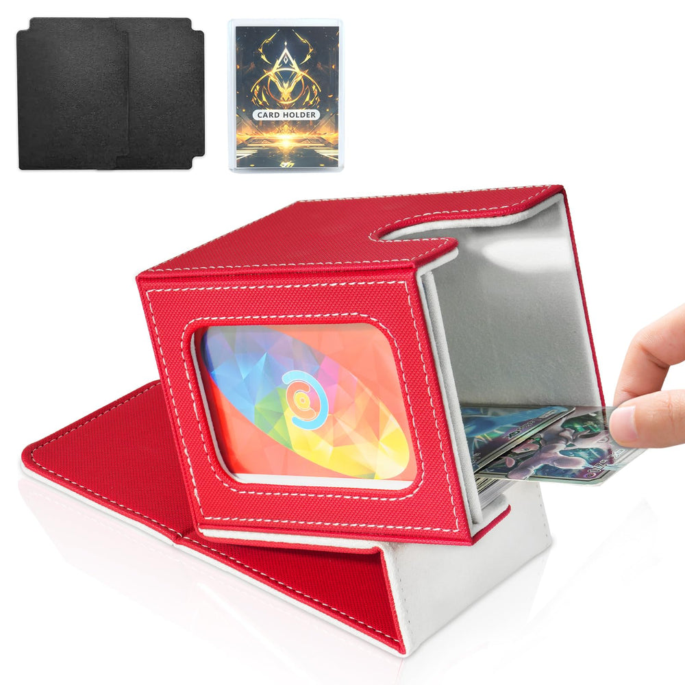 Jaffzora deck box with window design for Commander EDH, quick card visibility