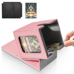 Jaffzora deck box with commander window for quick card identification and access.