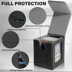Jaffzora deck box includes two dividers for organization