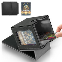 Jaffzora deck box front view showcasing compact MTG storage