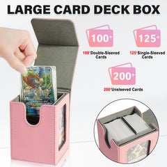 Jaffzora deck box demonstrates large capacity for double-sleeved MTG cards.