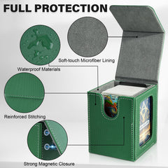 Jaffzora PU leather exterior protects cards with premium feel