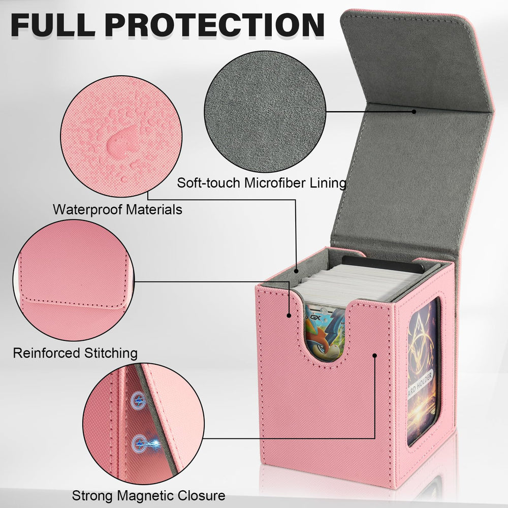Jaffzora deck box features U-shaped mouth opening for easy card retrieval.