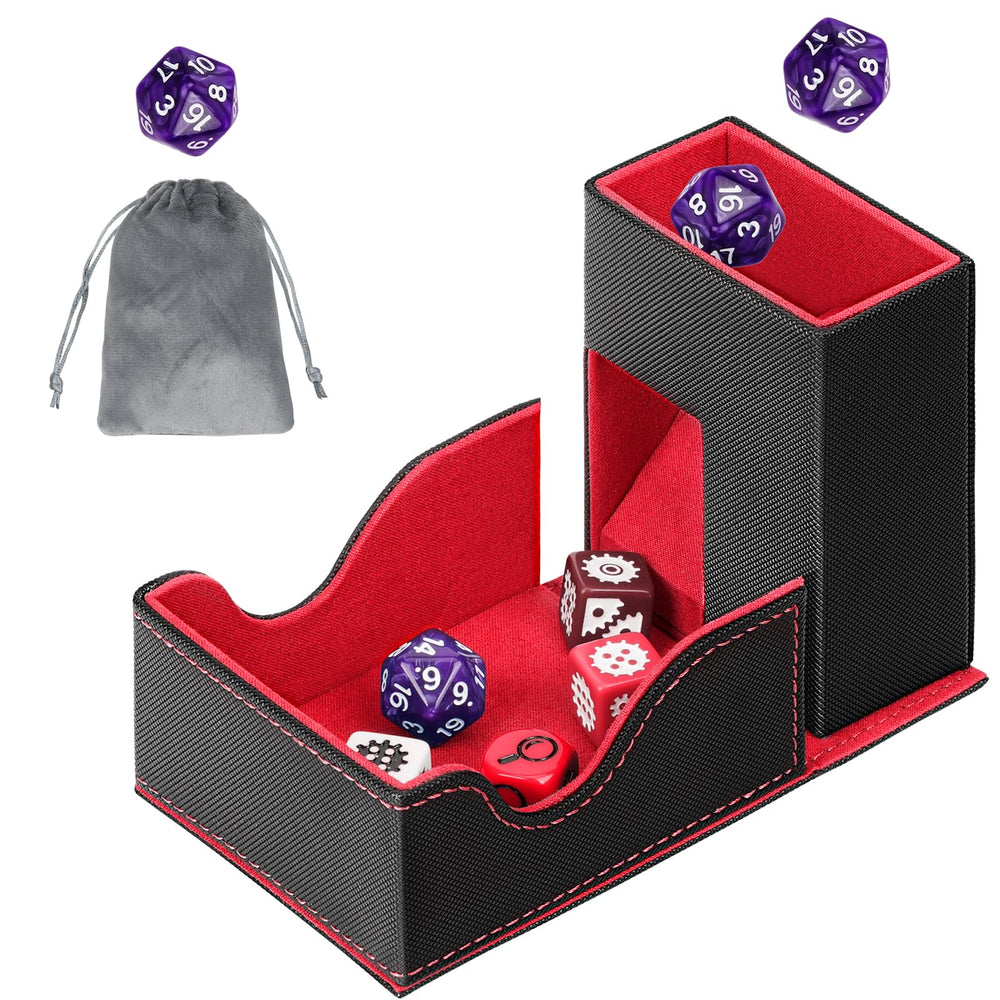 Jaffzora dice roller tower with magnetic closure for secure transport