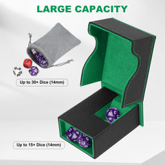 Jaffzora dice tower with PU leather; durable material guards dice and preserves tower.