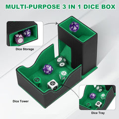 Jaffzora dice tower roll tray; smooth surface for quick dice rolls.