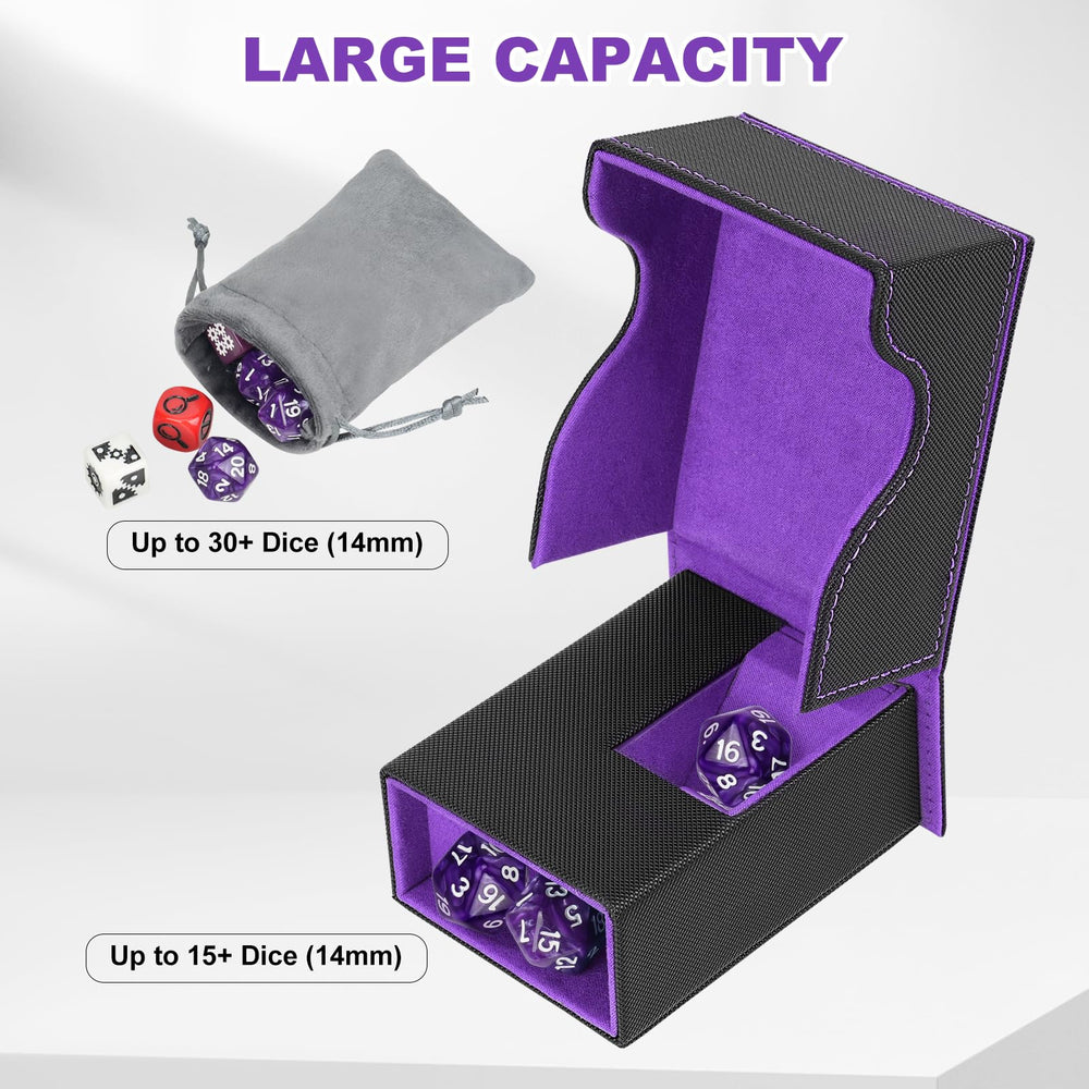 Jaffzora U-shaped groove offers easy dice access during rolls.