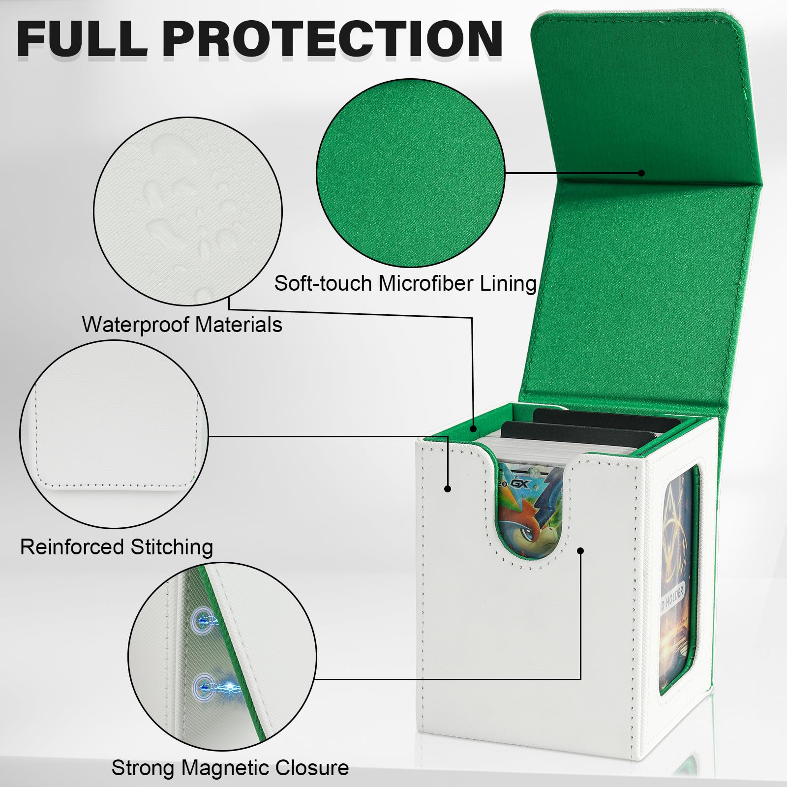 Jaffzora U-shaped wide-mouth opening enables quick card retrieval.